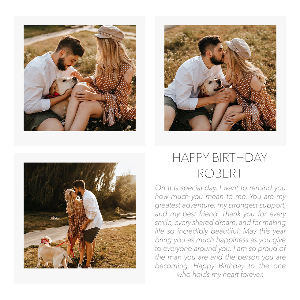 Minimalistic Happy Birthday Personal Plakat