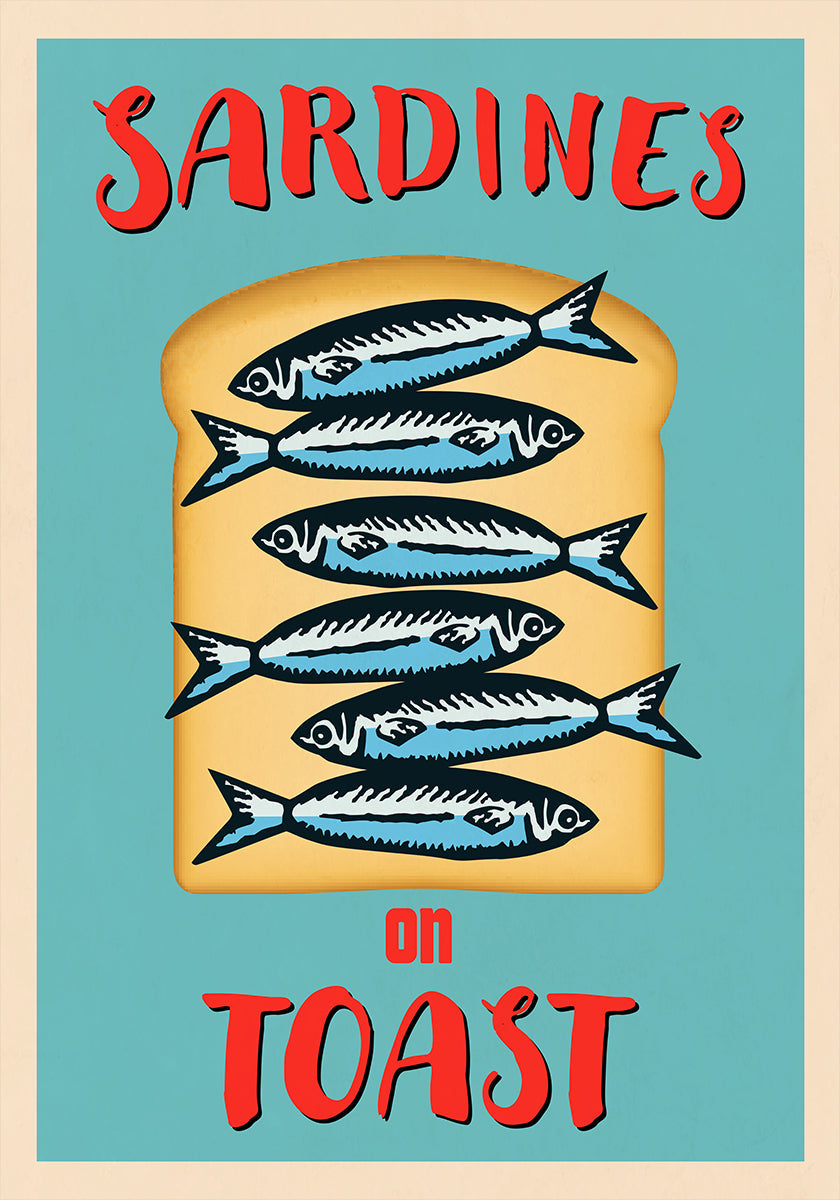Sardines On Toast Plakat
