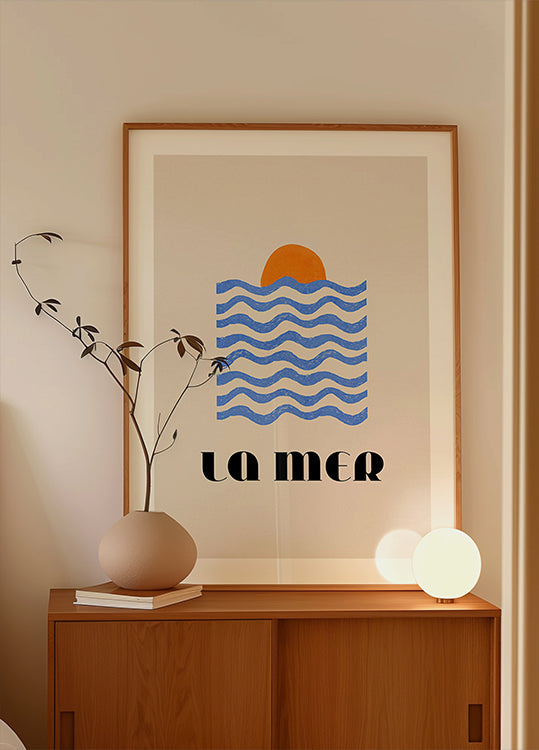 La Mer Abstract Ocean Poster No. 03 Plakat