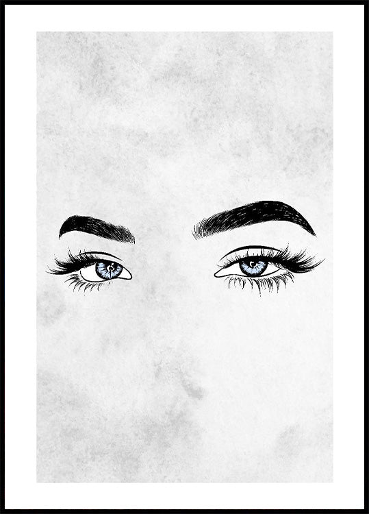 Eyelashes Eyes Plakat - Posterbox.no