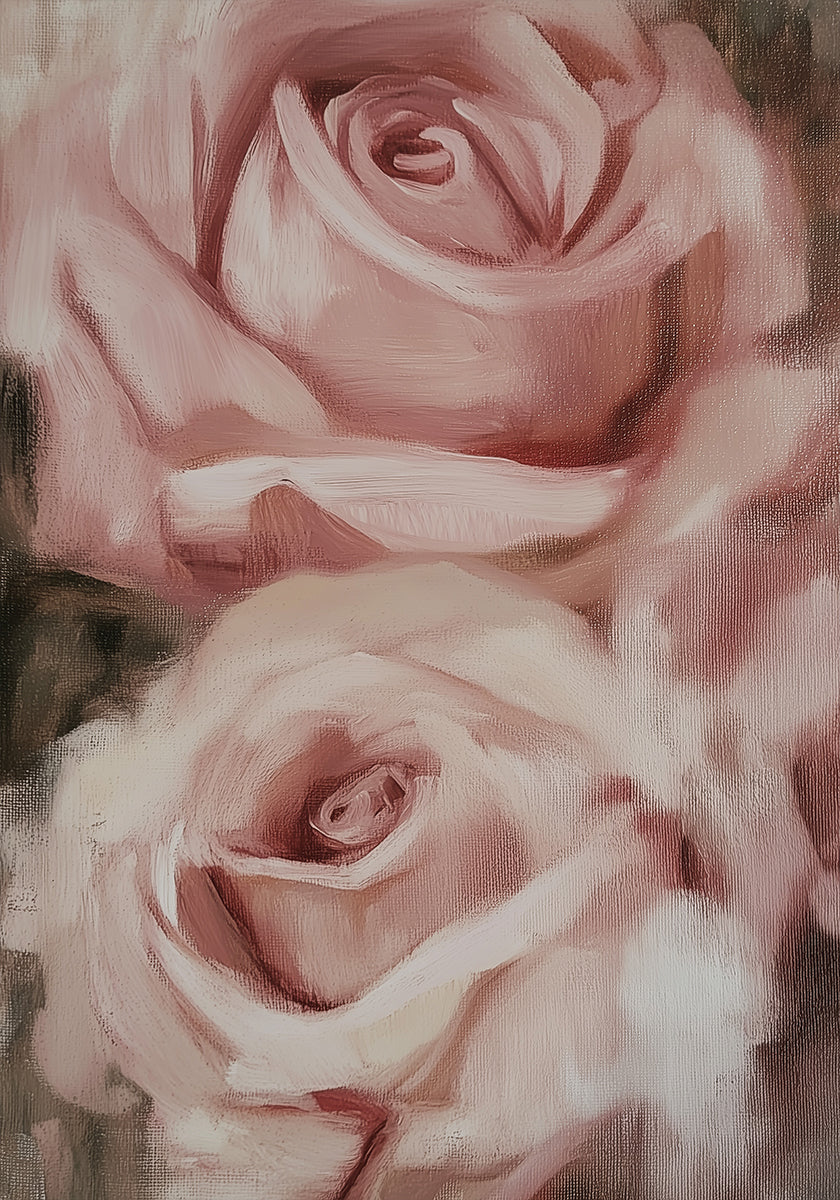 Roses Oil Painting Plakat