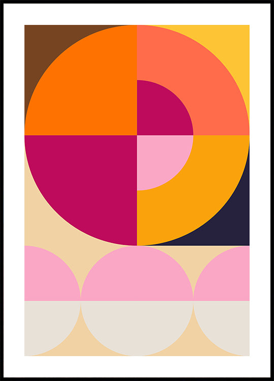 Colorful Geometric Shapes Plakat