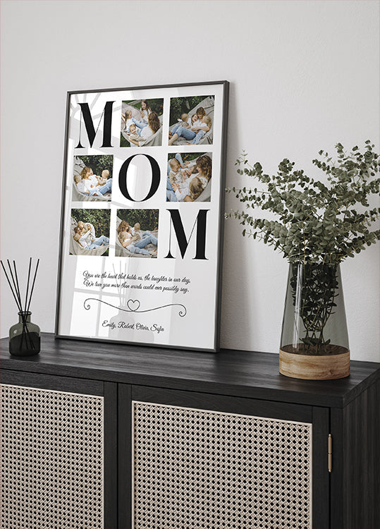 Mom Photo Collage Personalized Plakat