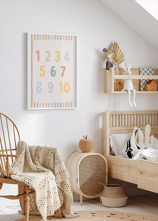 Numbers Ratio2x3 Plakat