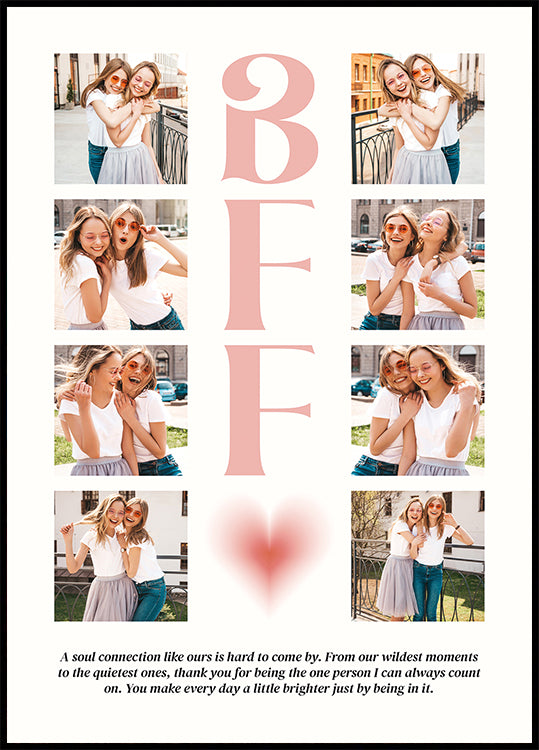 BFF Photo Collage Personal Plakat