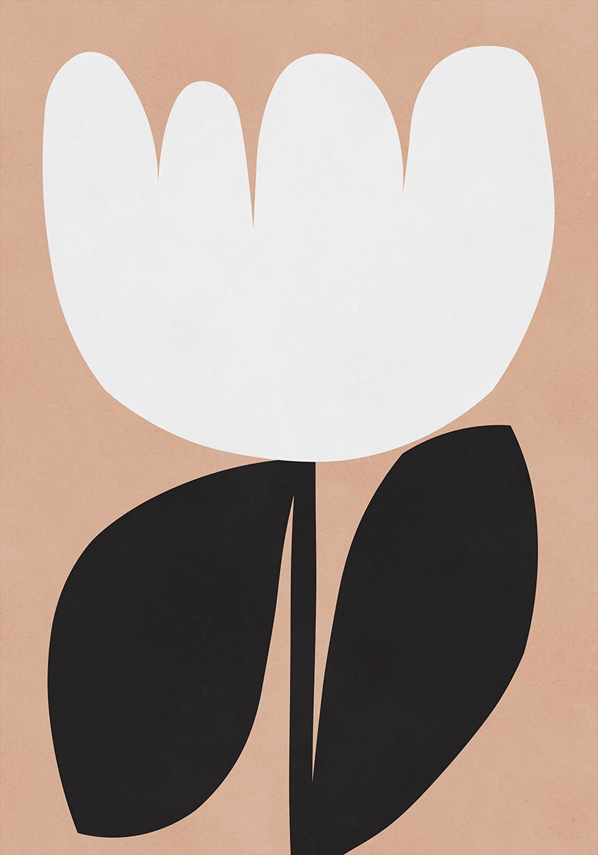 Expressive flower Shapes Plakat