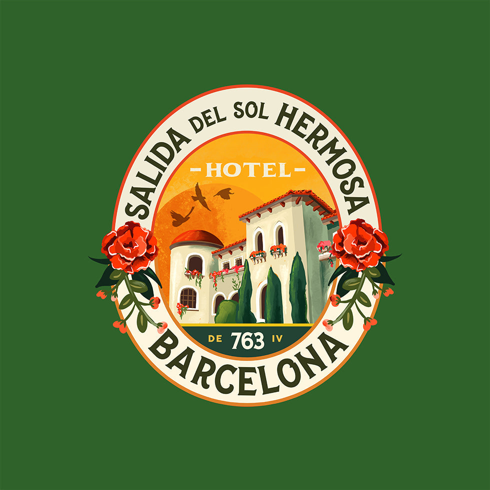 Hotel Barcelona Spain Plakat