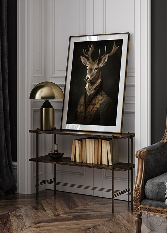 Stag Portrait Plakat