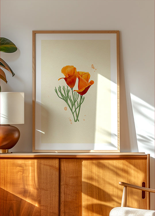 California Poppy Plakat