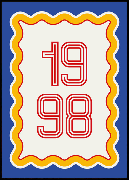 Your Year in Retro Style Personal 2 Plakat