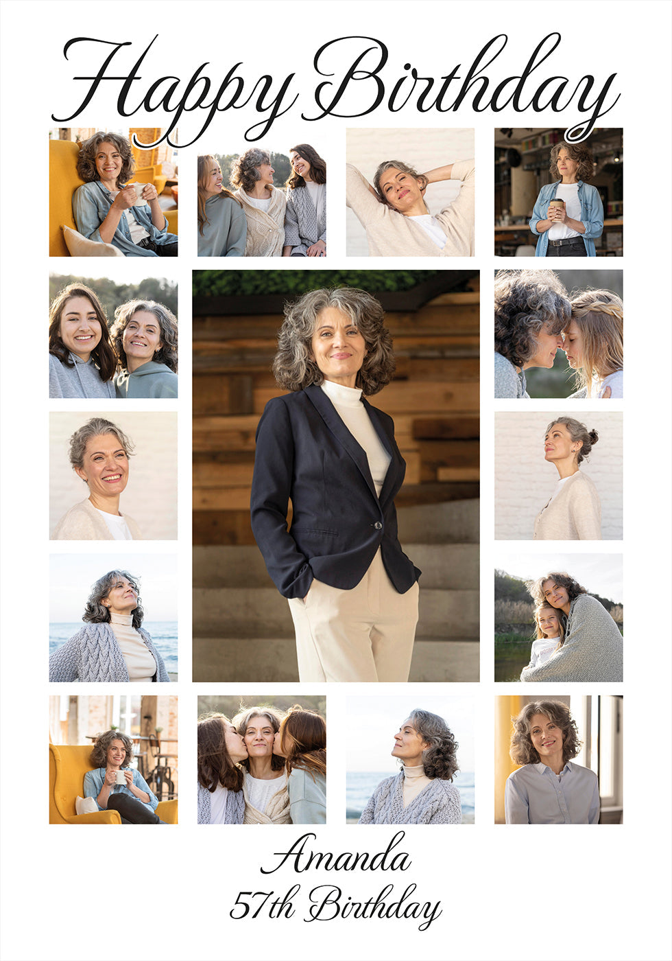 Birthday Photo Collage Personal Plakat