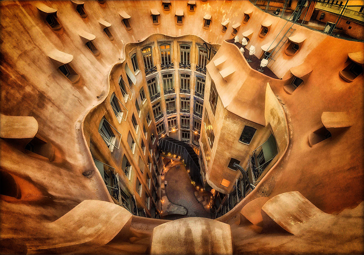 Casa Milà, La Pedrera, Barcelona. Plakat