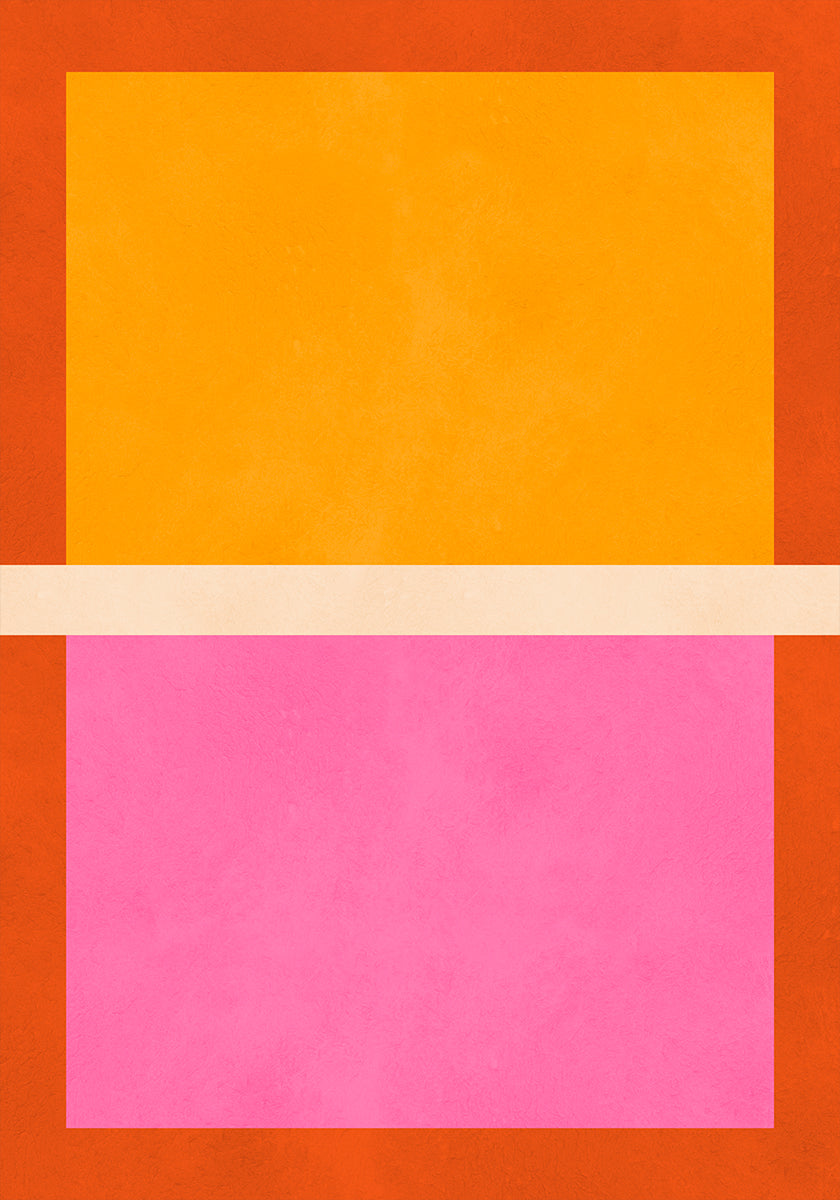 Bold Geometric Blocks Plakat