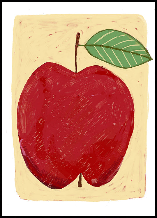 Big red apple Plakat