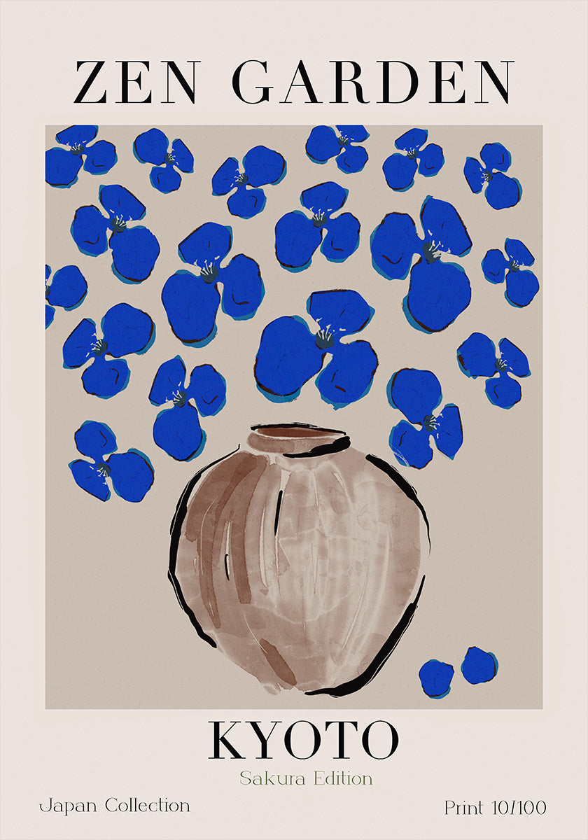 Cerulean Blossoms Plakat