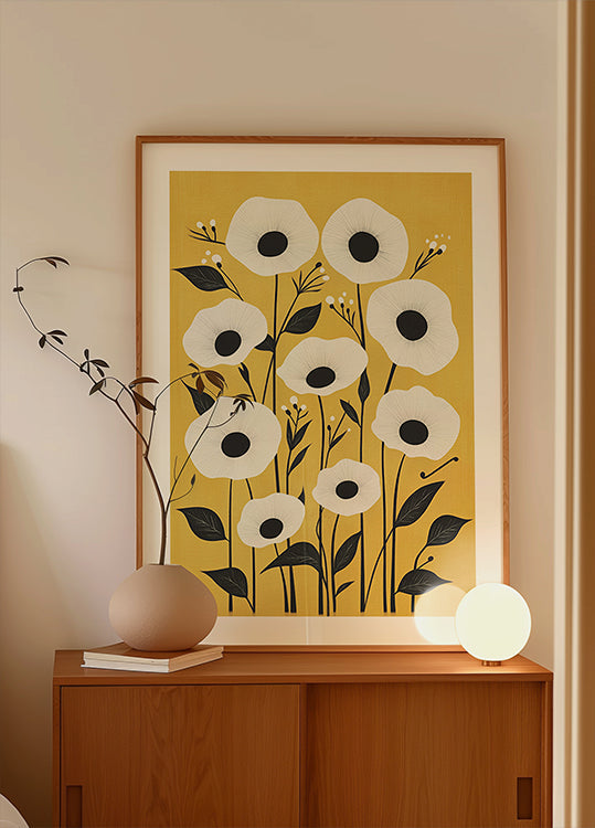 Abstract Wildflowers Plakat