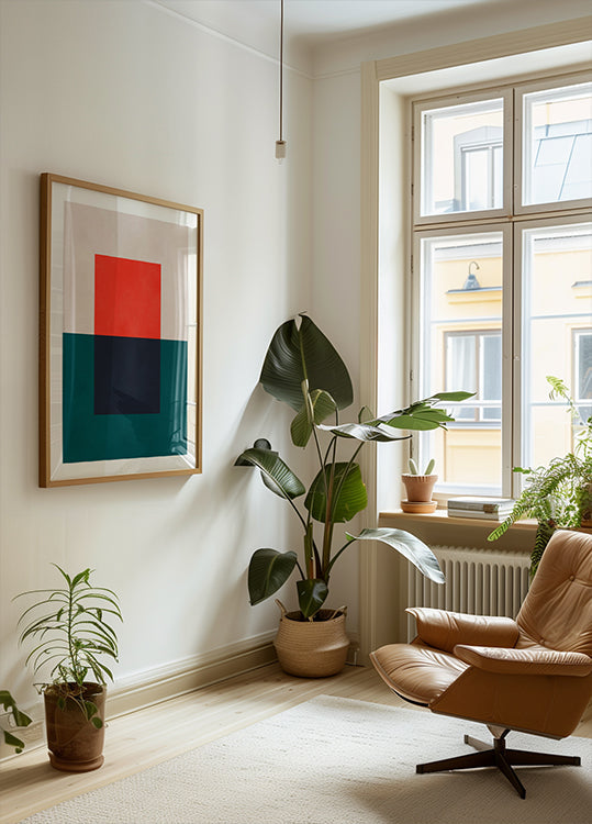 Overlapping geometry 4 Plakat
