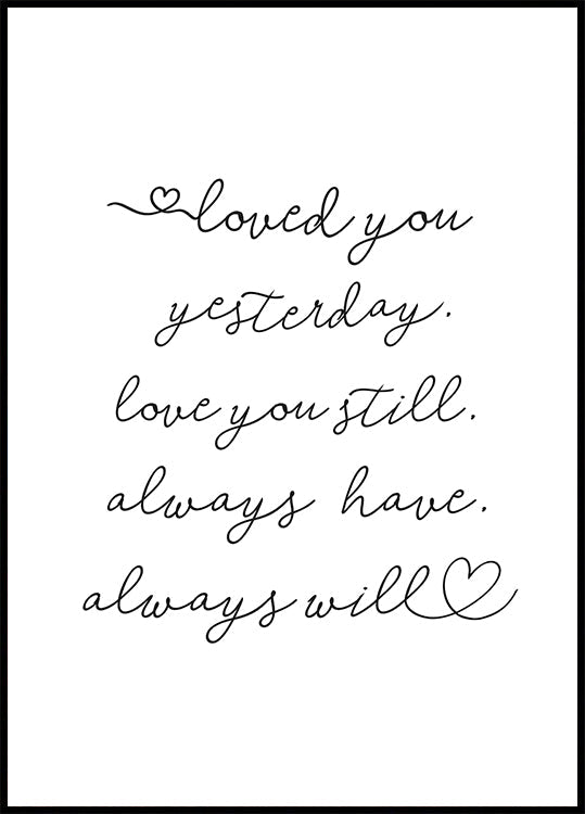 Love Note Plakat