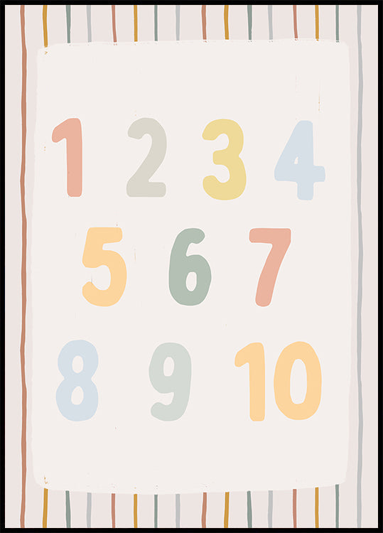 Numbers Ratio2x3 Plakat