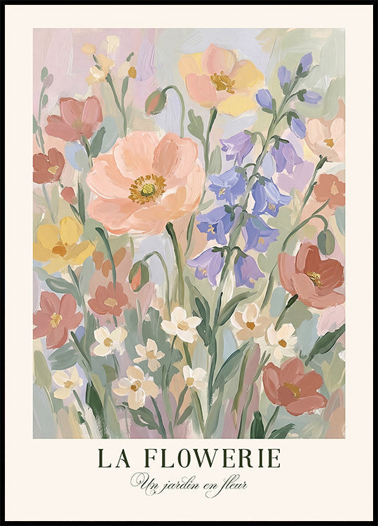 Un jardin en fleur Plakat