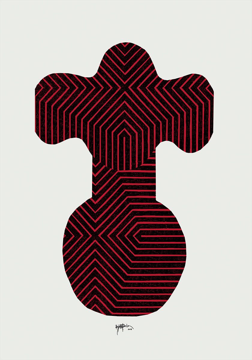 Celestial Garden II red version Plakat