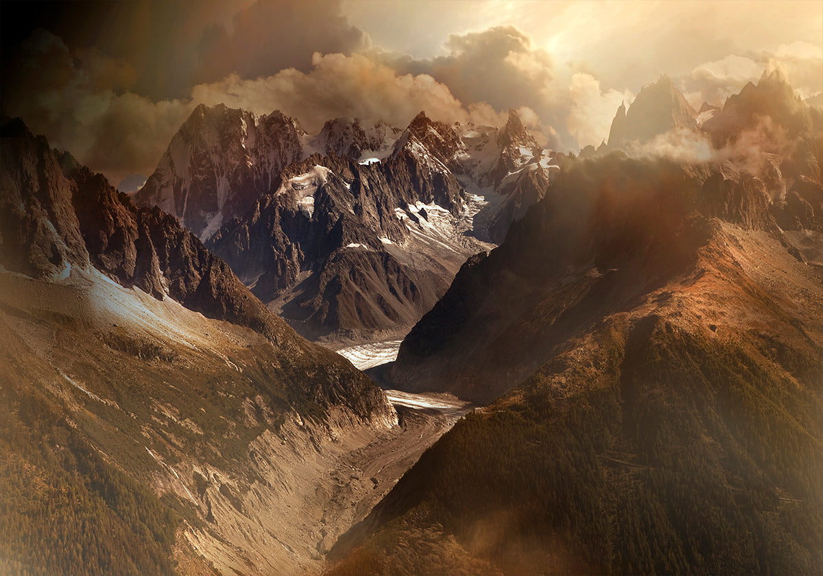 Mont Blanc Massiv Poster