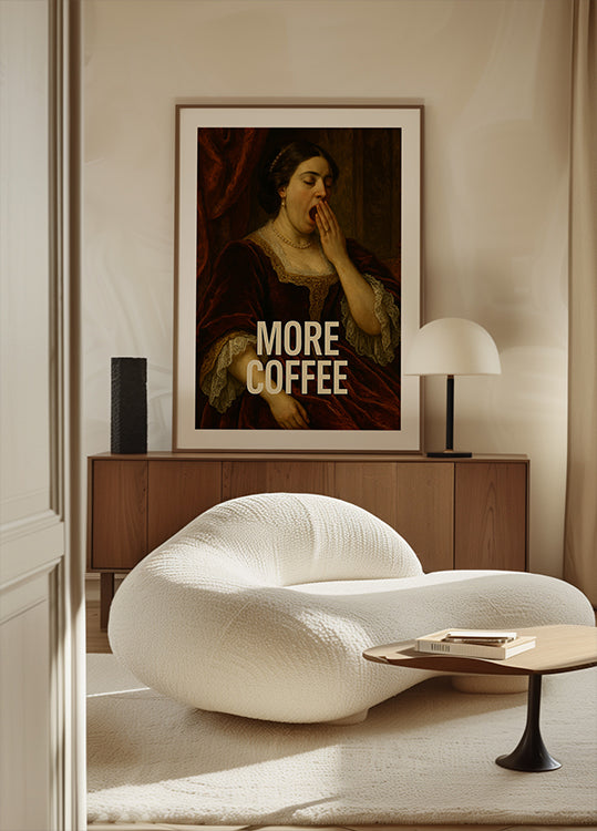 Yawning for Coffee Plakat