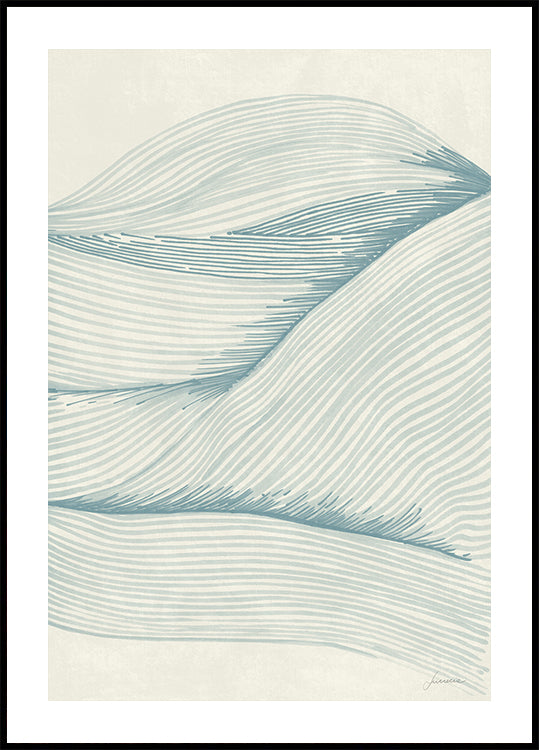 Ocean in lines 02 Plakat