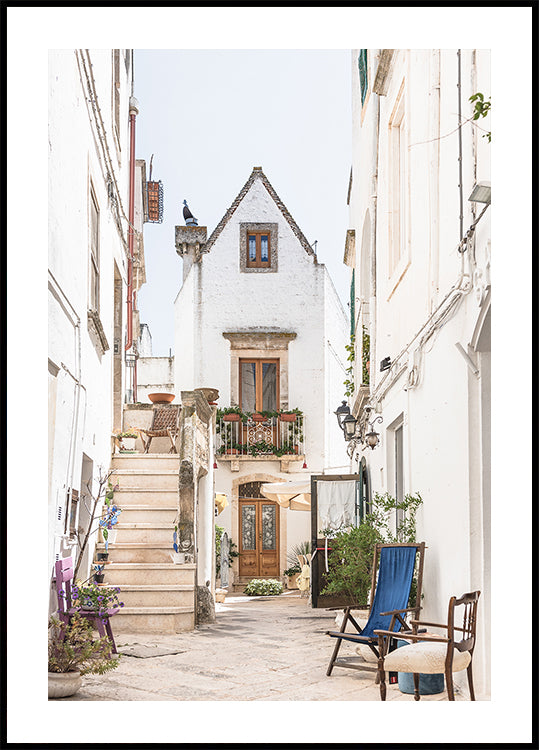 Alley in Locorotondo, Italy Plakat