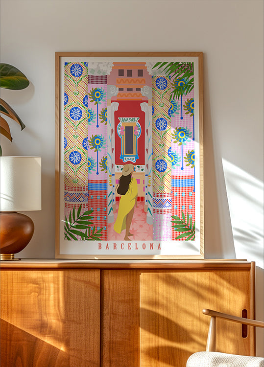 Barcelona Architecture Plakat