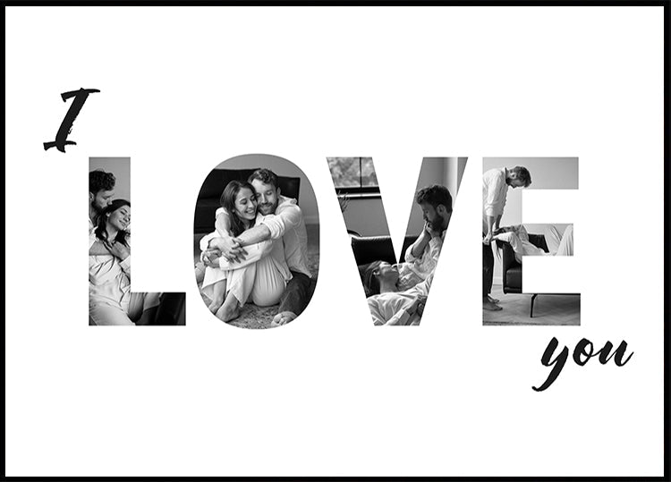 I love you Personal Plakat