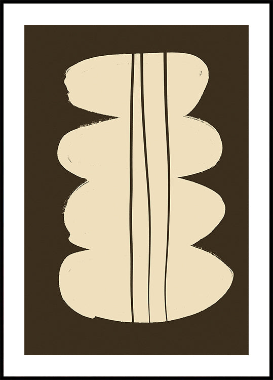 Curved Lines Harmony Plakat