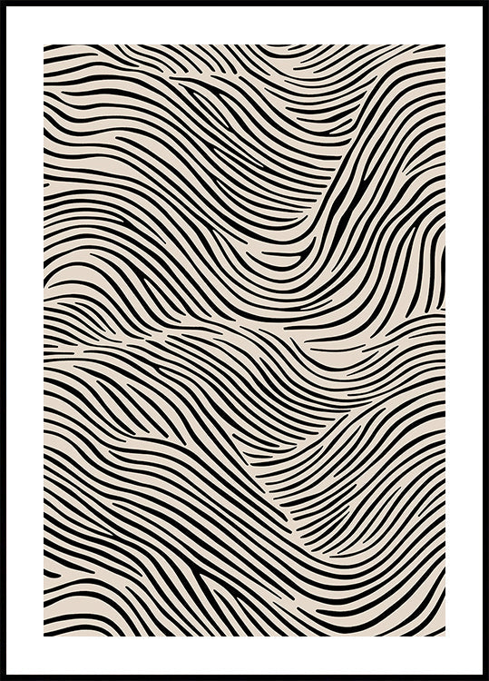 Flowing Lines Art Plakat