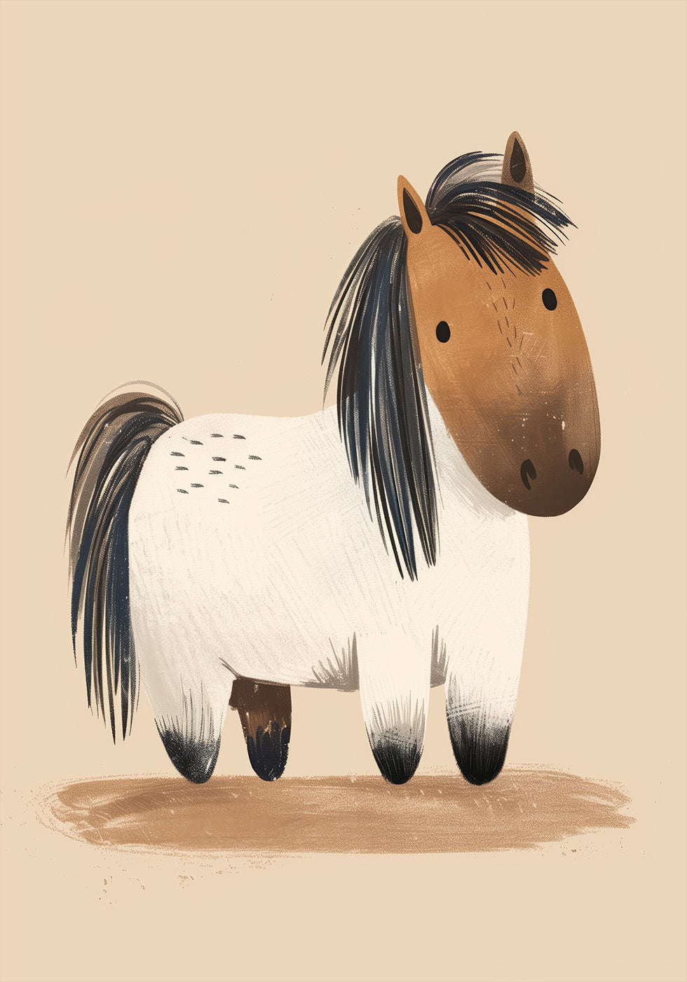 Cute Chubby Pony Plakat