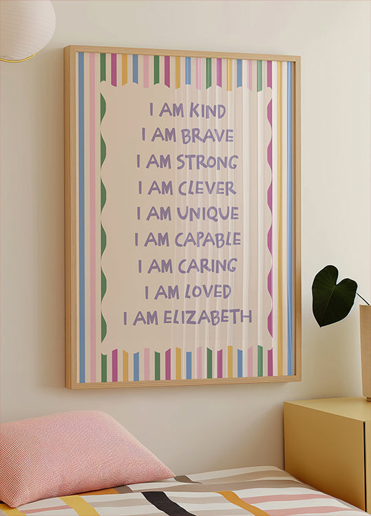 C Personalized Print Plakat