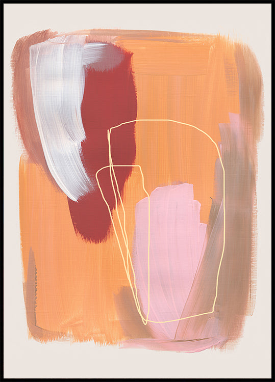 Abstract Brush Strokes 125 Plakat