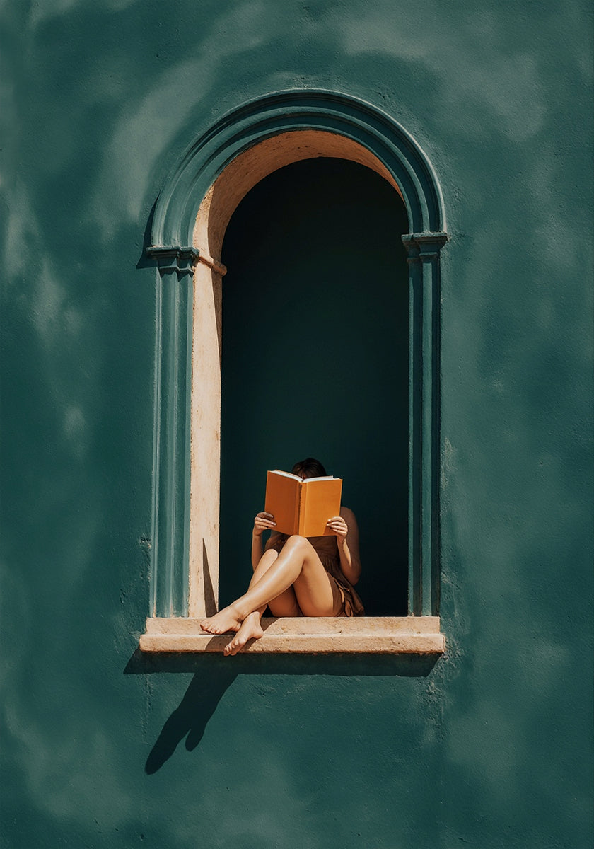 Window Reading Escape Plakat