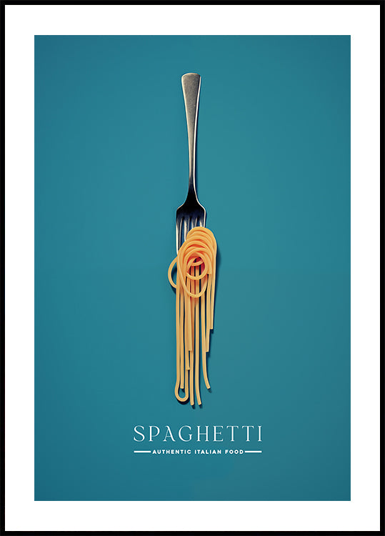 A Fork Wrapped In Spaghetti Plakat
