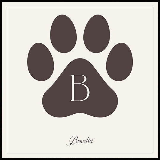 Dog's name Personal Plakat