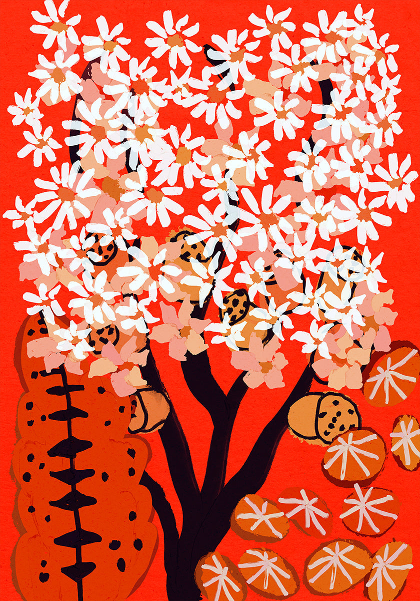 Blossoms on Fire Plakat