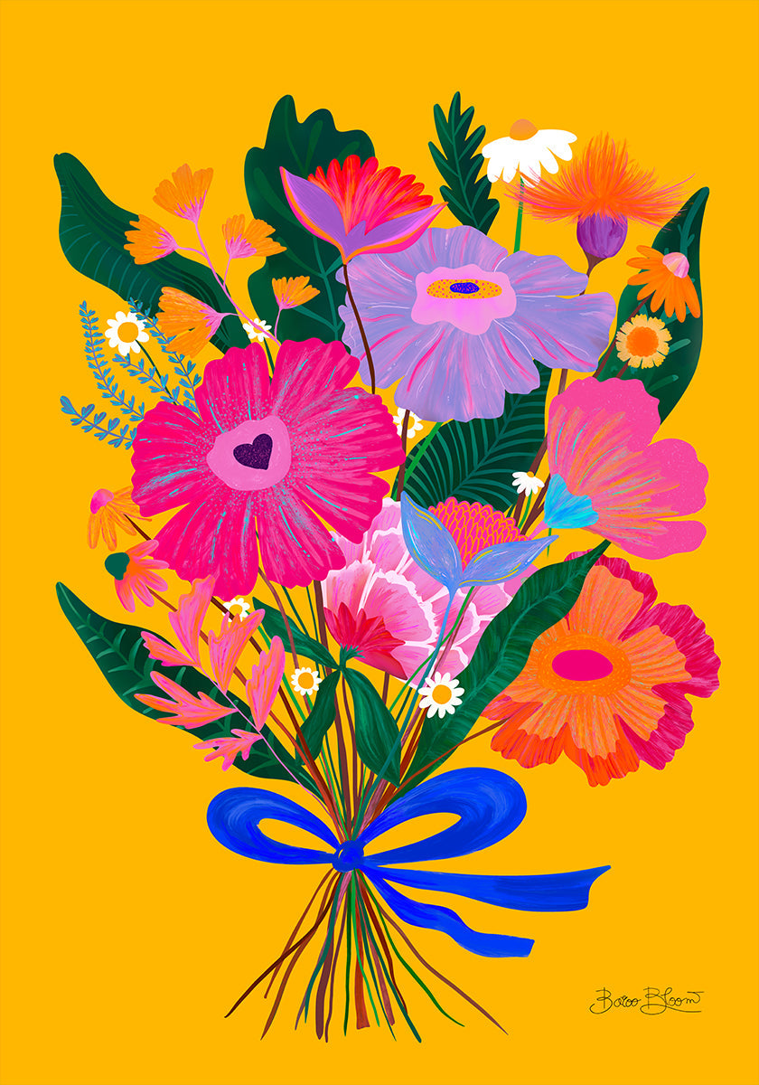 Eclectic Flowers Plakat