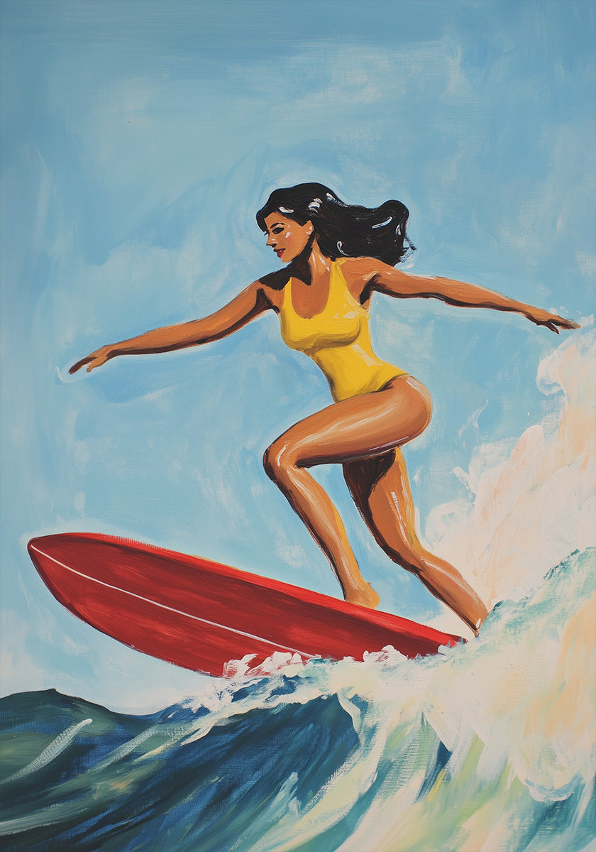 Surfing Girl Plakat