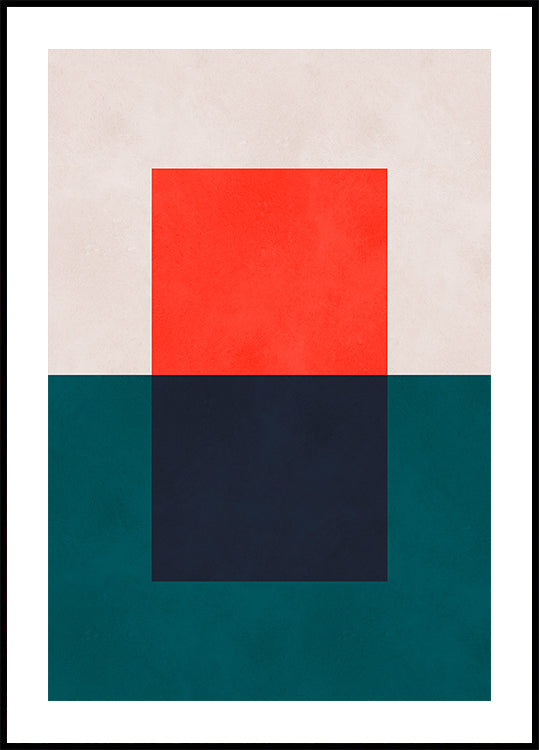 Overlapping geometry 4 Plakat