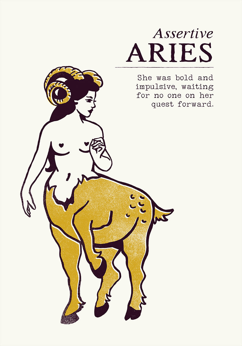Bold Aries Journey Plakat