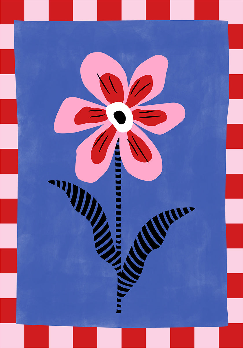 Bold Pink Flower Plakat