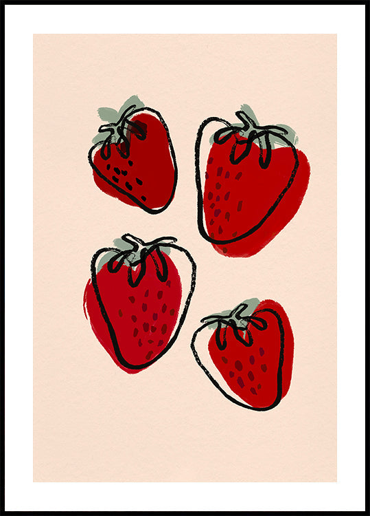 Berry Delight Sketch Plakat
