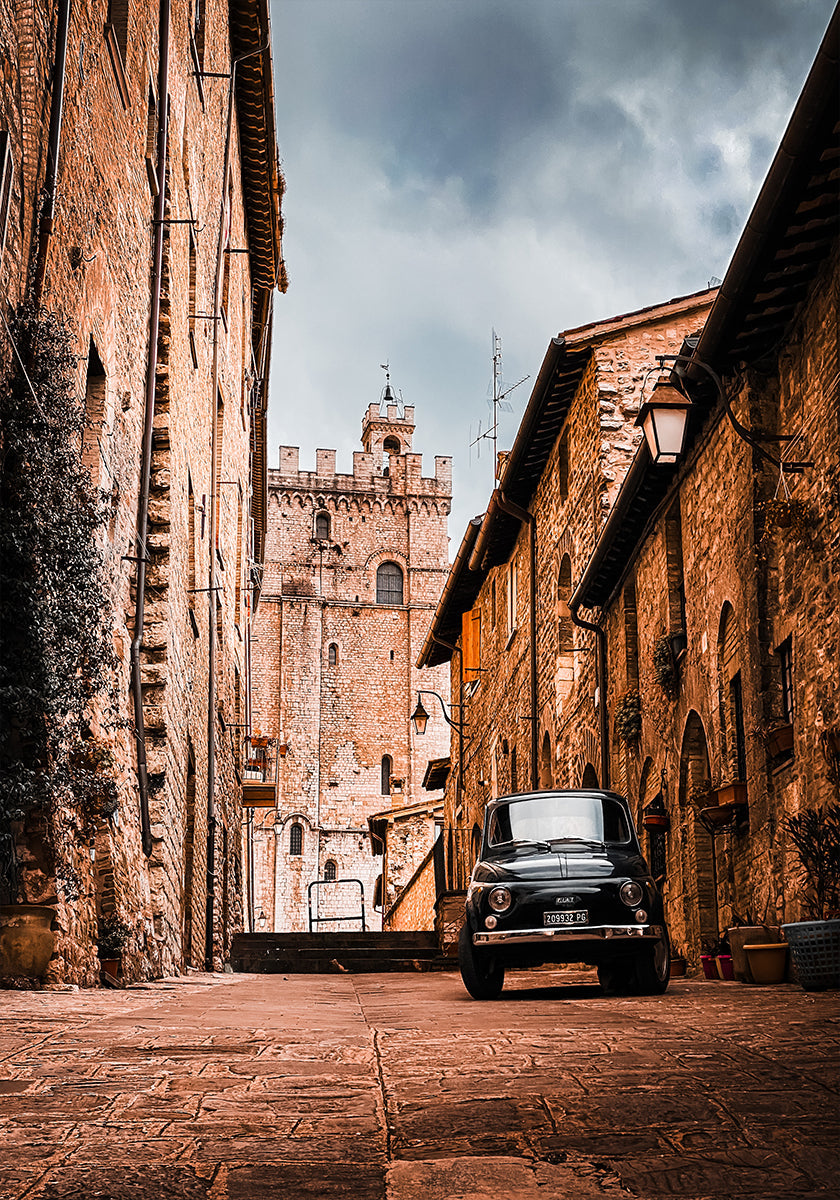Getting lost in the Umbrian alleys Plakat