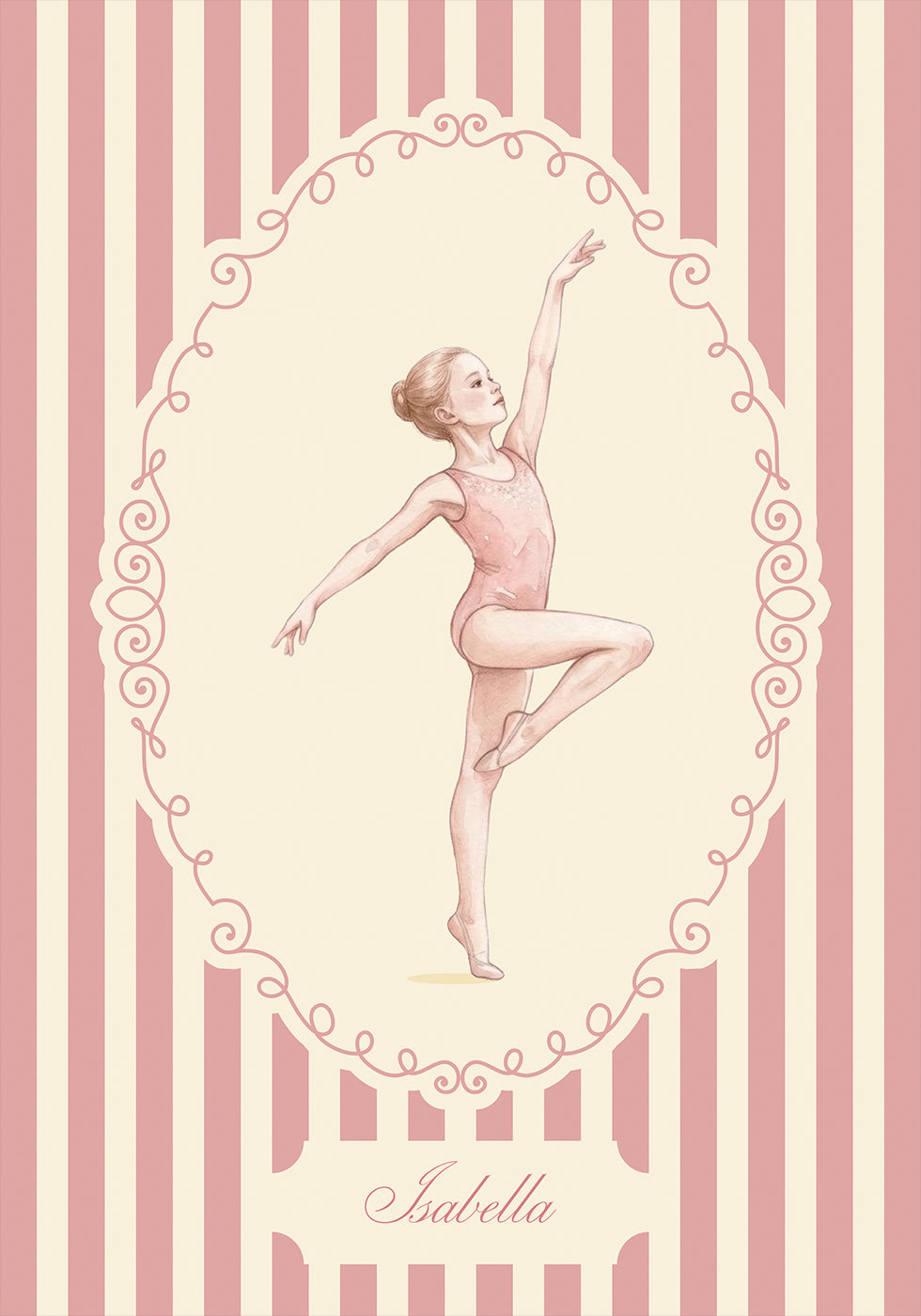 Gymnastic Baby Name Personal Plakat