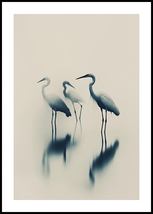 Ethereal Egrets Plakat