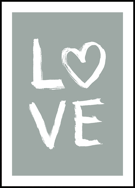 LOVE Toothy Green Plakat